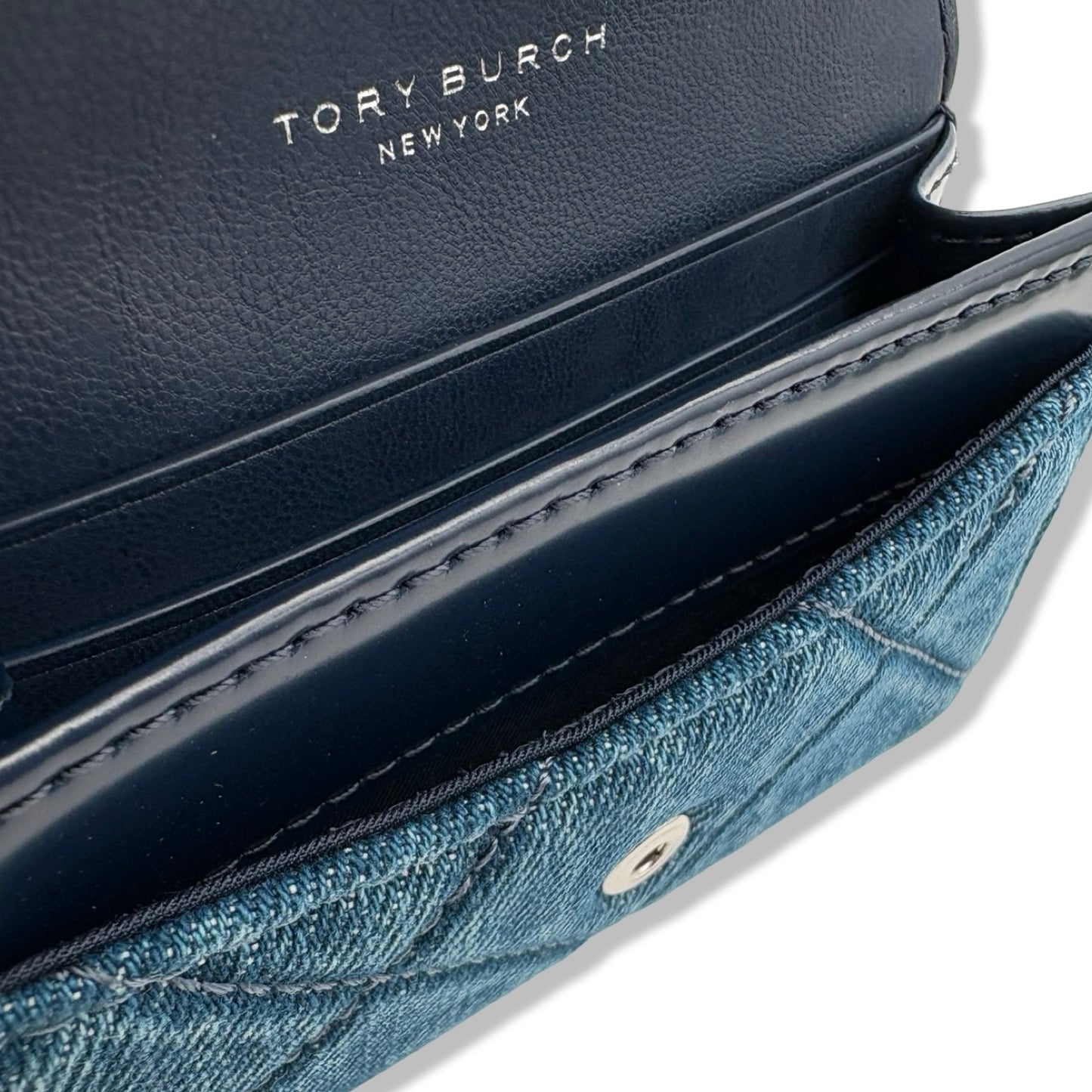 Pre-Owned Tory Burch Women's Denim Card Case