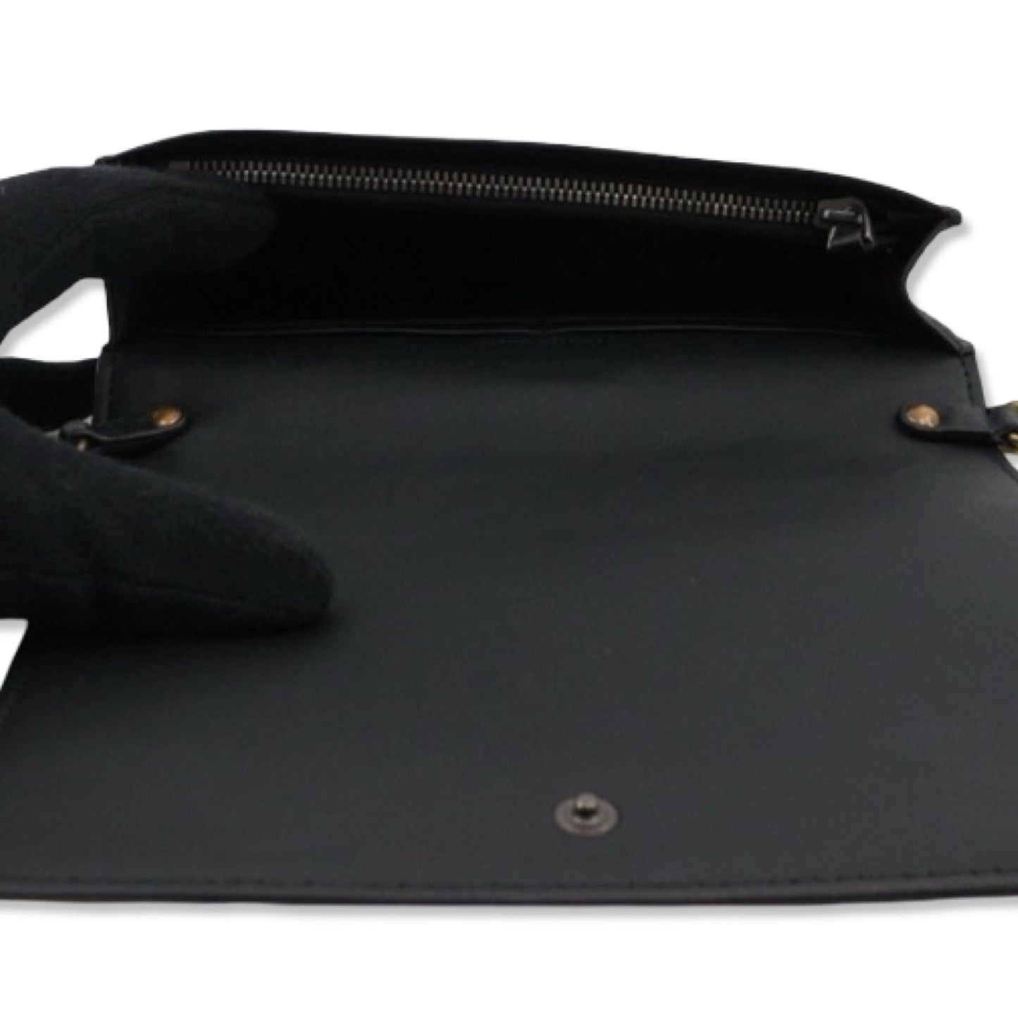 Pre-Owned Bottega Veneta Leather Intrecciato Chain Wallet - BV1006