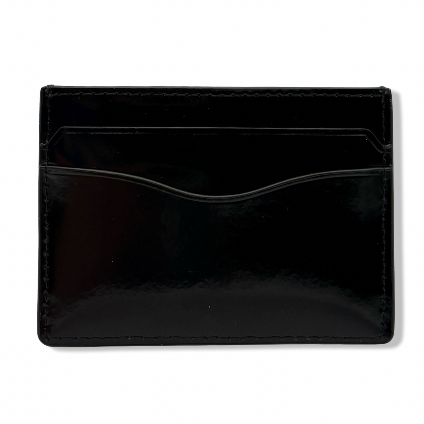 Pre-Owned Tory Burch Emerson Slim Card Case Patent Black