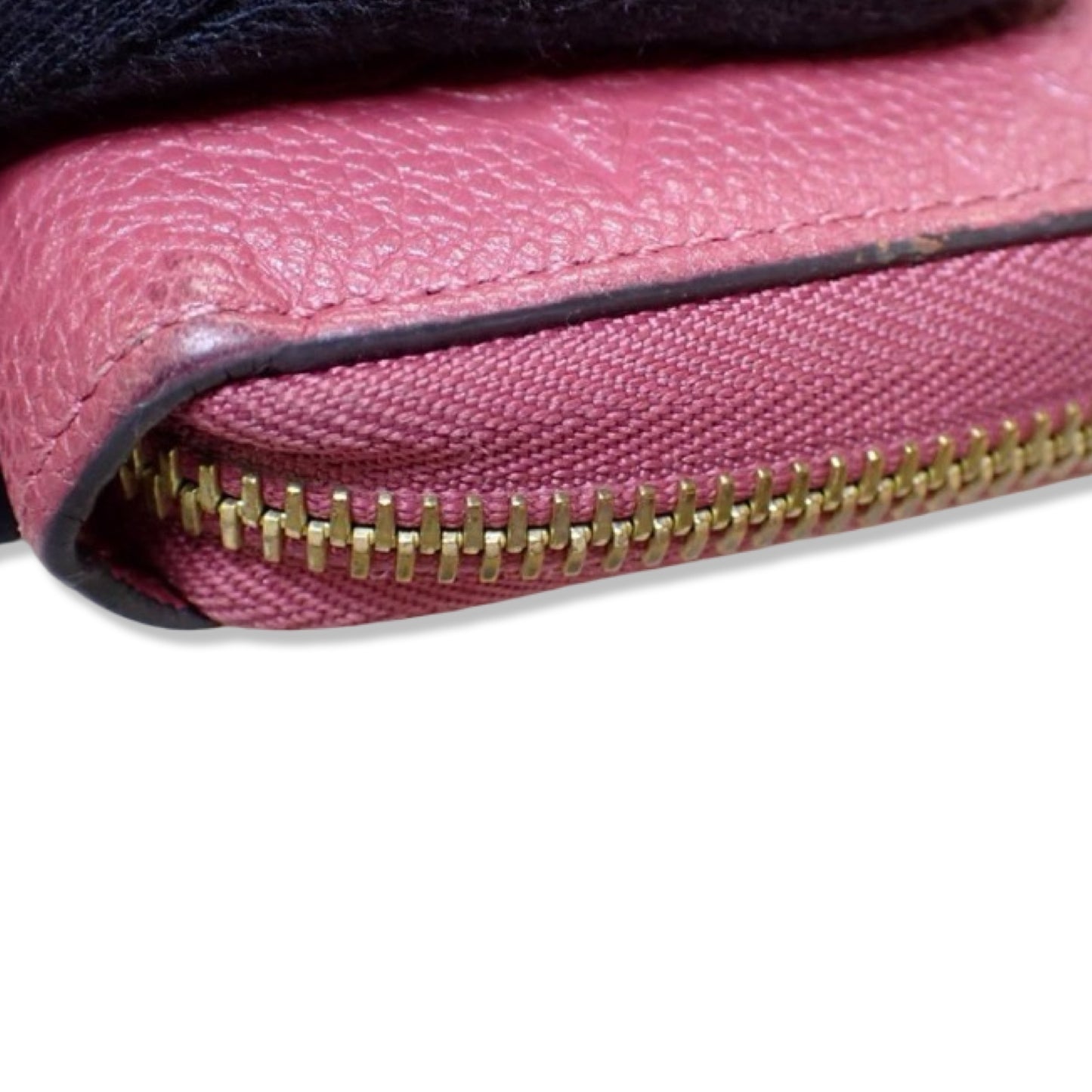Pre-Owned Louis Vuitton Empreinte Leather Zippy Wallet Rose - LV1348