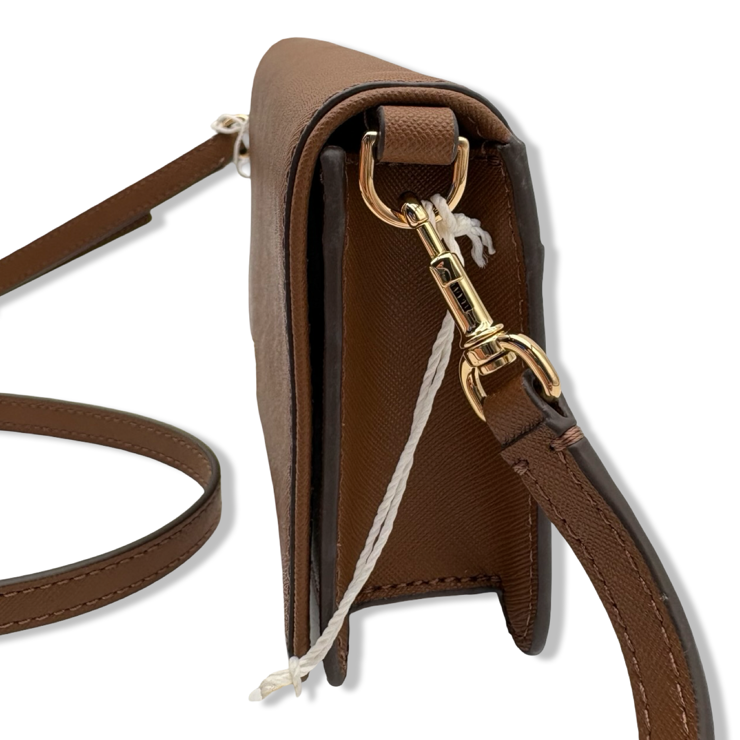 Pre-Owned Tory Burch Emerson Mini Crossbody Clutch (Moose Brown)