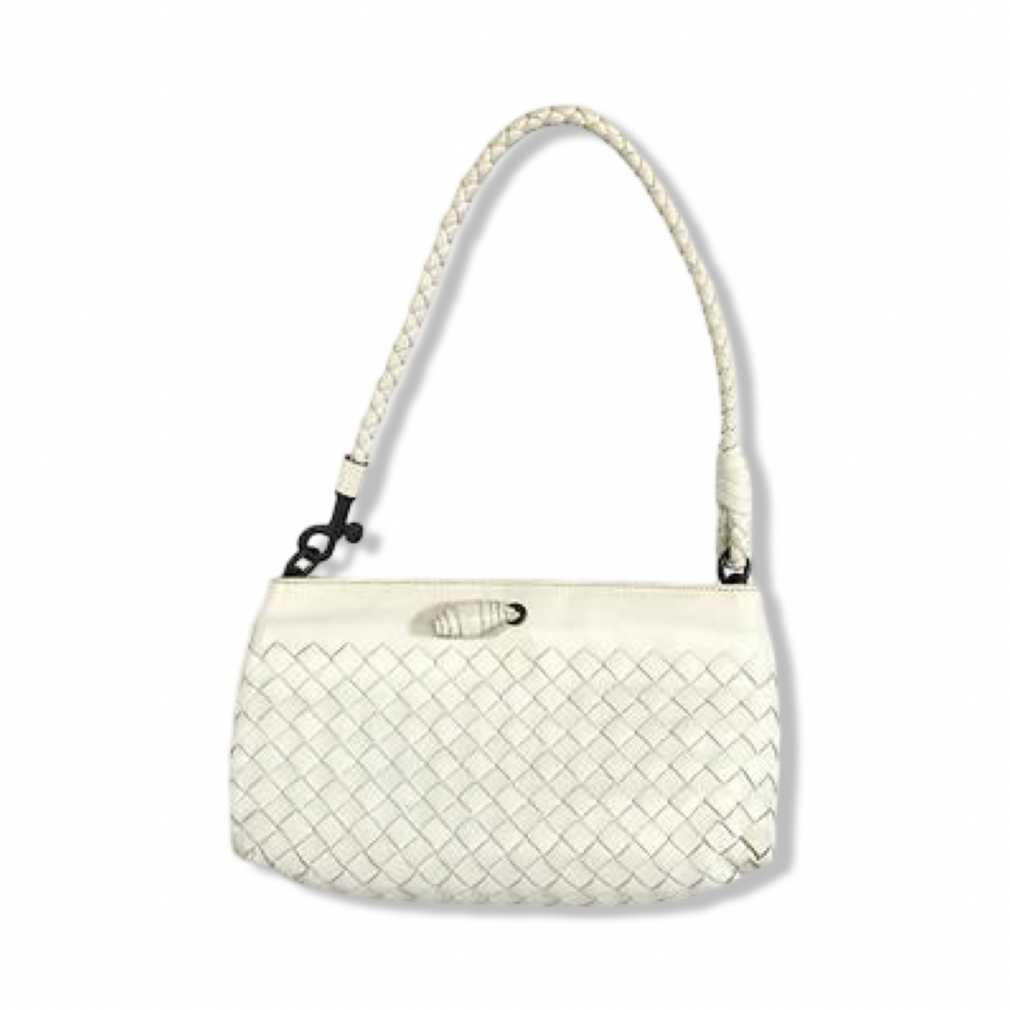 Pre-Owned Bottega Veneta Intrecciato Handbag Leather - White  - BV1010