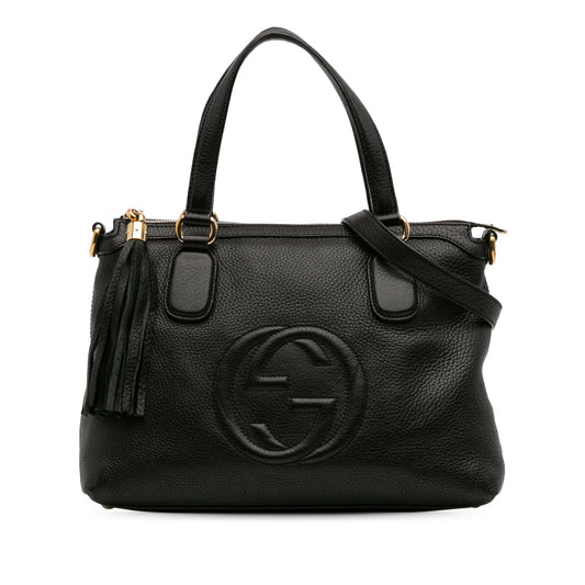 Pre-Owned Gucci Small Leather Soho Working Satchel - G1084