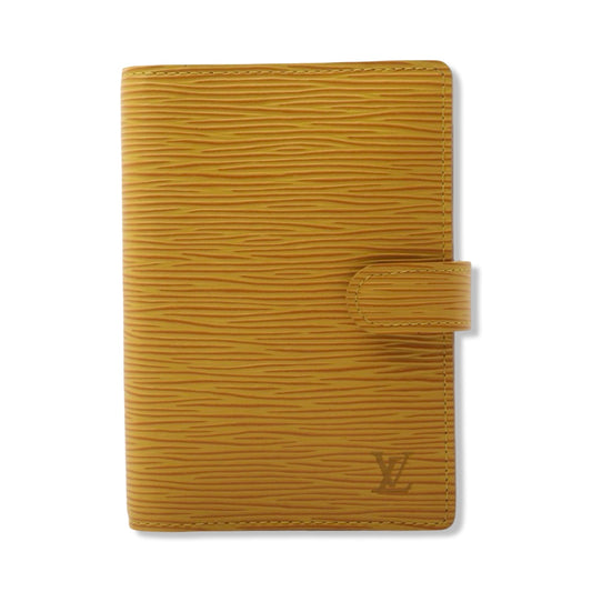 Pre-Owned Louis Vuitton Epi Leather Yellow Small Ring Agenda Cover - LV2024