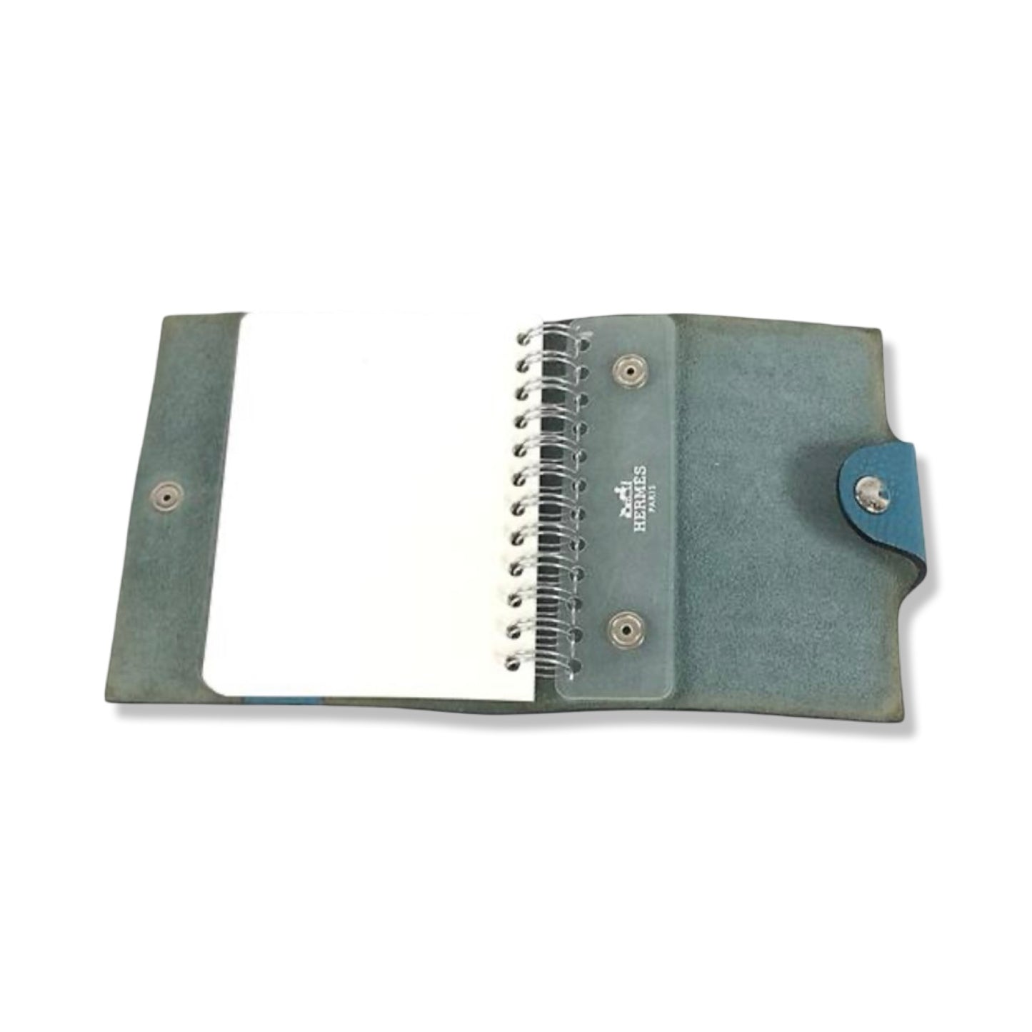 Pre-Owned Hermes Leather Notebook Cover - Blue - HER1016