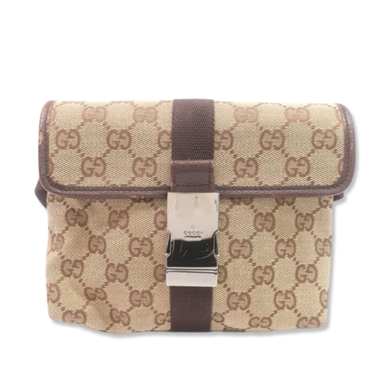 Pre-Owned Gucci GG Canvas Belt Bag - G1101