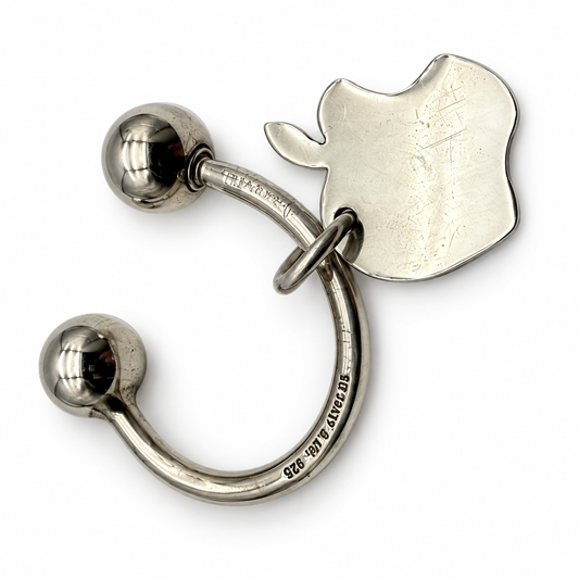 Pre-Owned Tiffany & Co Sterling Silver Tiffany Apple Key Ring - TIF1071