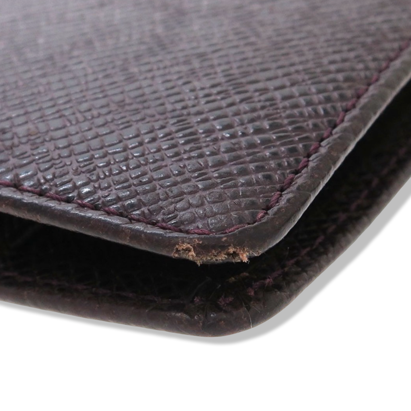Pre-Owned Louis Vuitton Taiga Leather Burgundy Medium Ring Agenda - LV1992