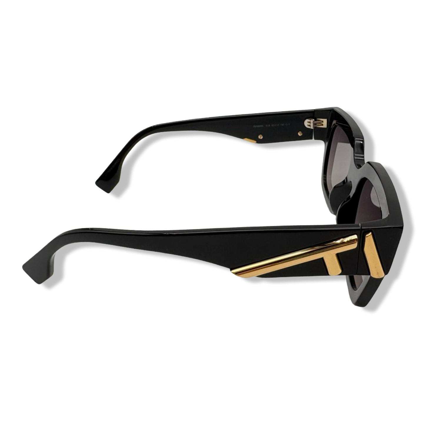 Pre-Owned Fendi FIRST Shiny Black Frame Sunglasses - FEN1039