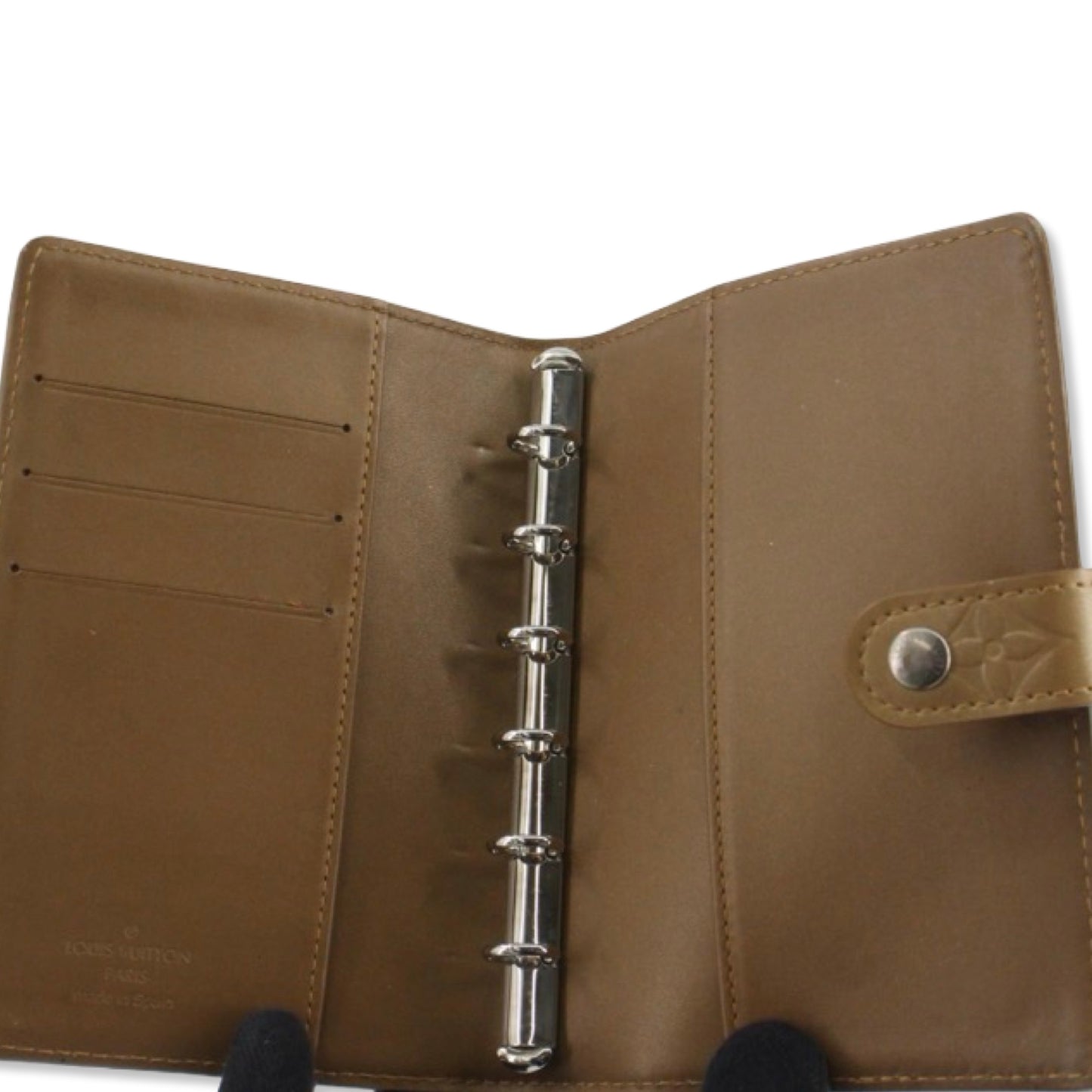 Pre-Owned Louis Vuitton Monogram Vernis Mat Leather Small Ring Agenda Cover - LV1667