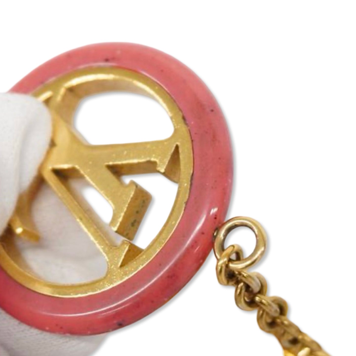 Pre-Owned Louis Vuitton Porte Cray Color Line Key Ring - LV1661