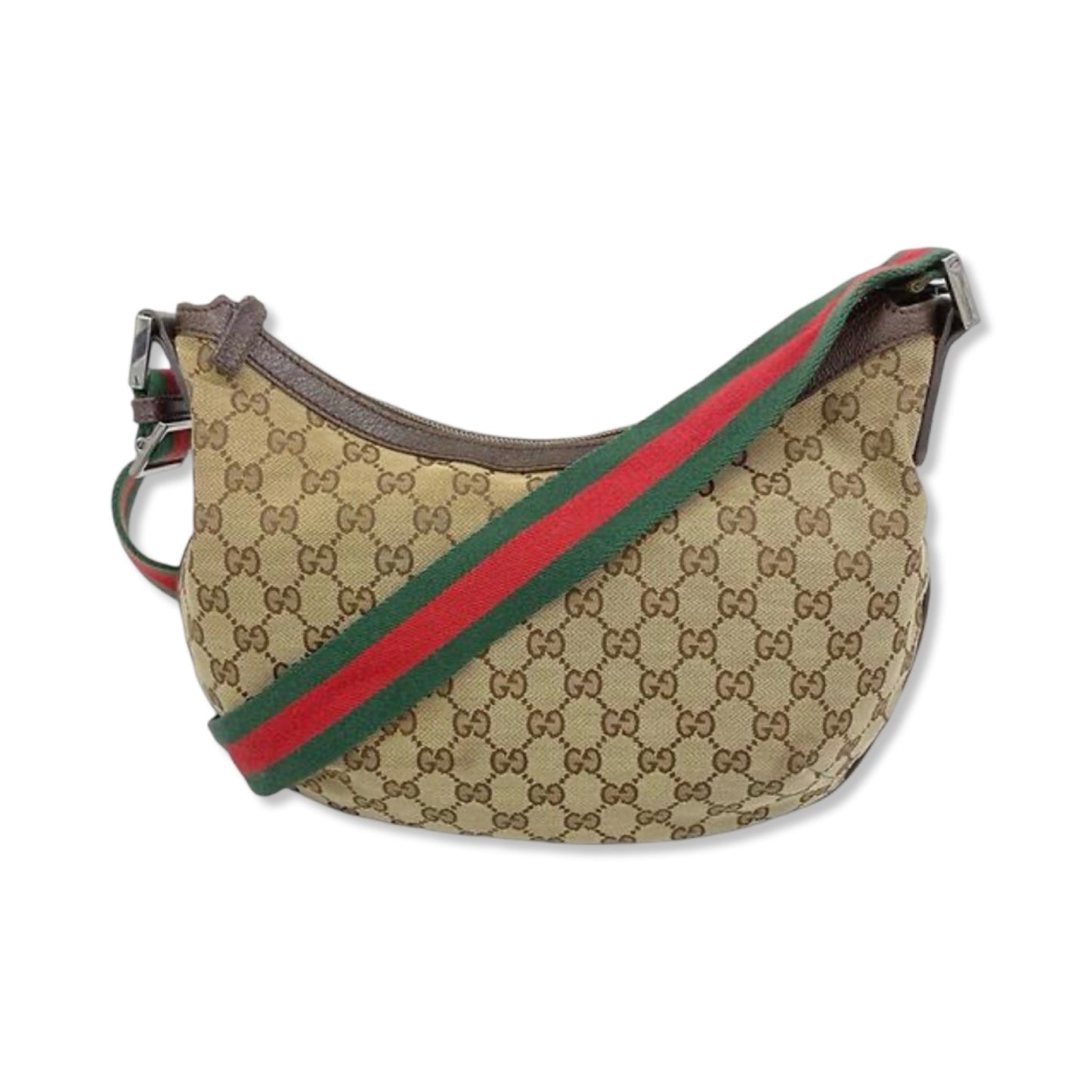 Pre-Owned Gucci GG Canvas Sherry Line Shoulder Bag - G1128