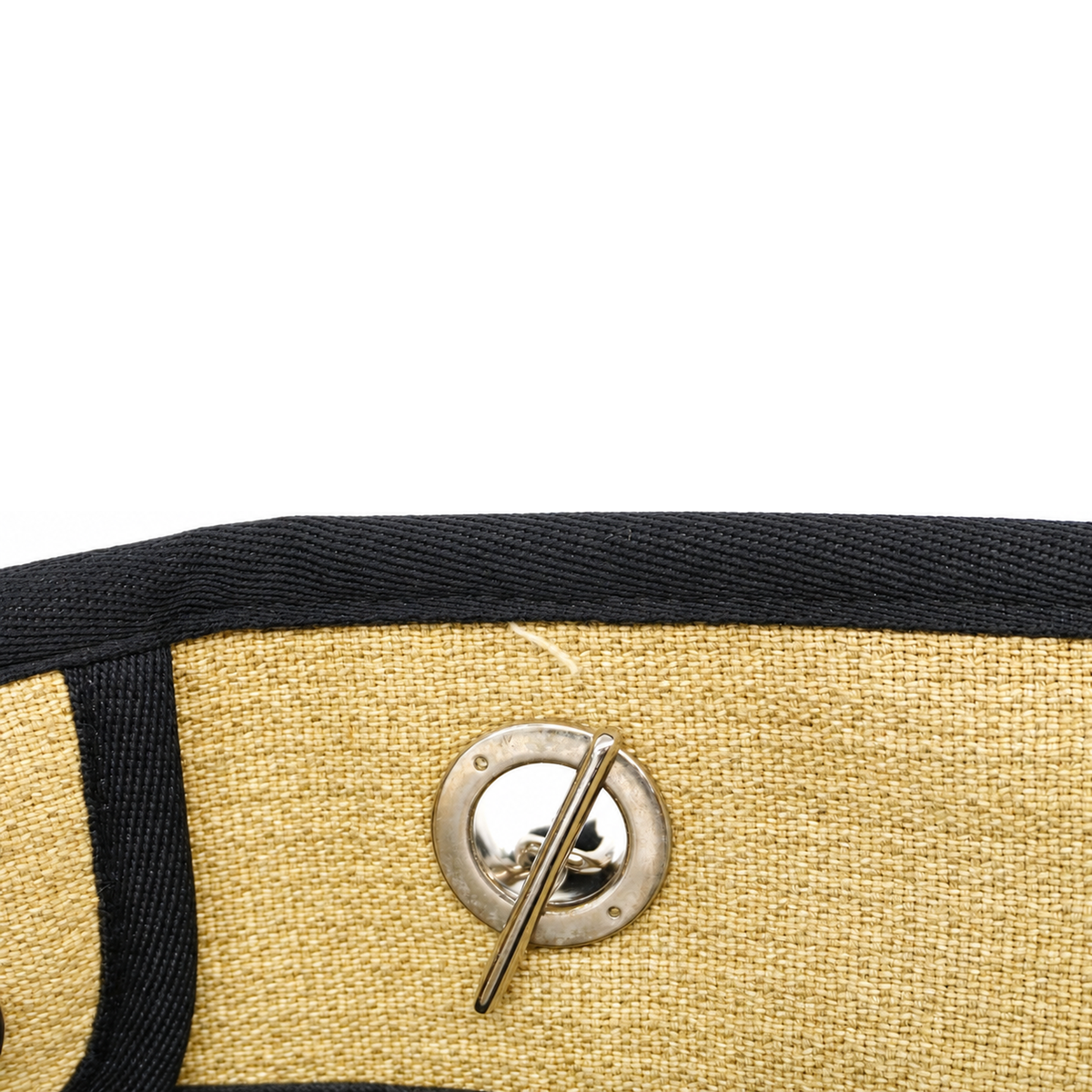 Pre-Owned Chanel Deauville Chain Tote Beige Canvas - CH1067