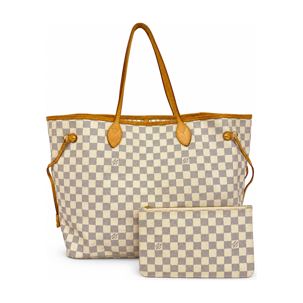 Pre-Owned Louis Vuitton Damier Azur Neverfull GM with Pouch - LV2122