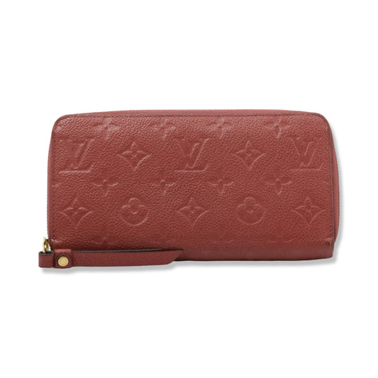 Pre-Owned Louis Vuitton Empreinte Leather Zippy Wallet Rose - LV1348