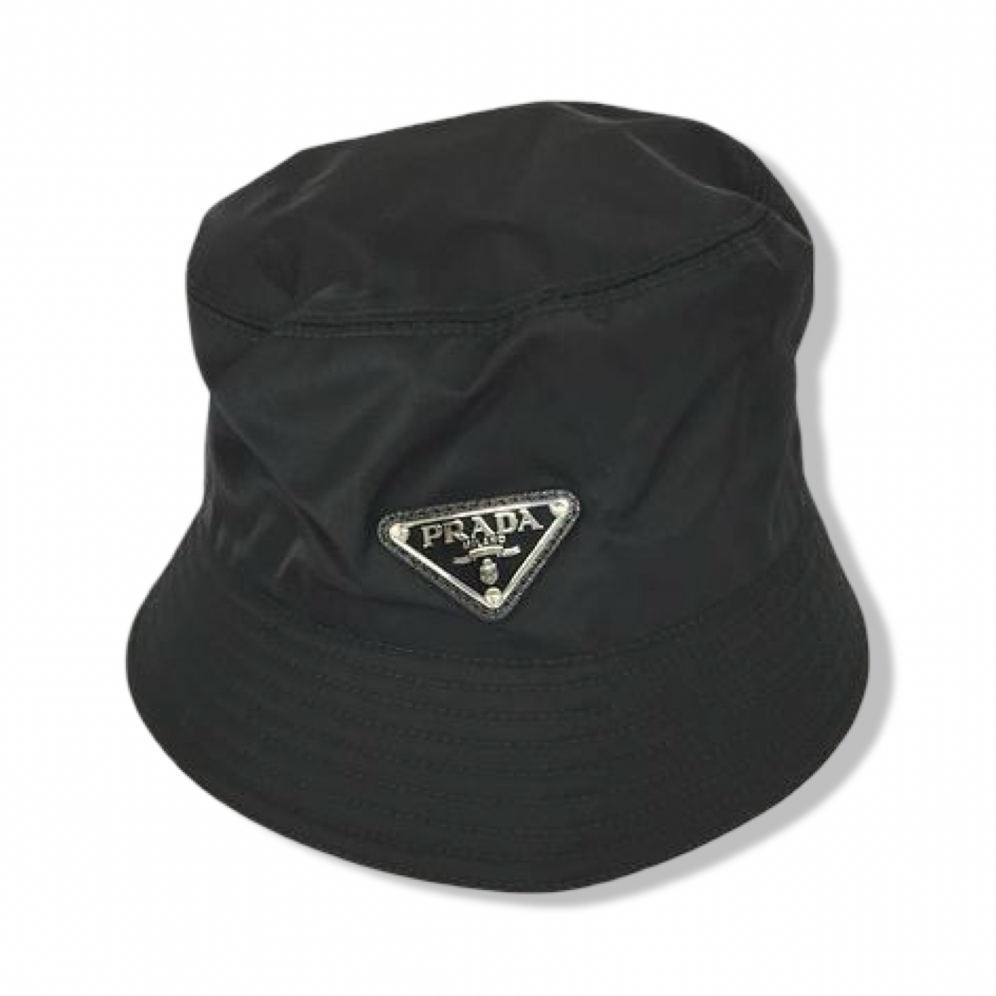 Pre-Owned Prada Black Bucket Hat - Size M - P1045