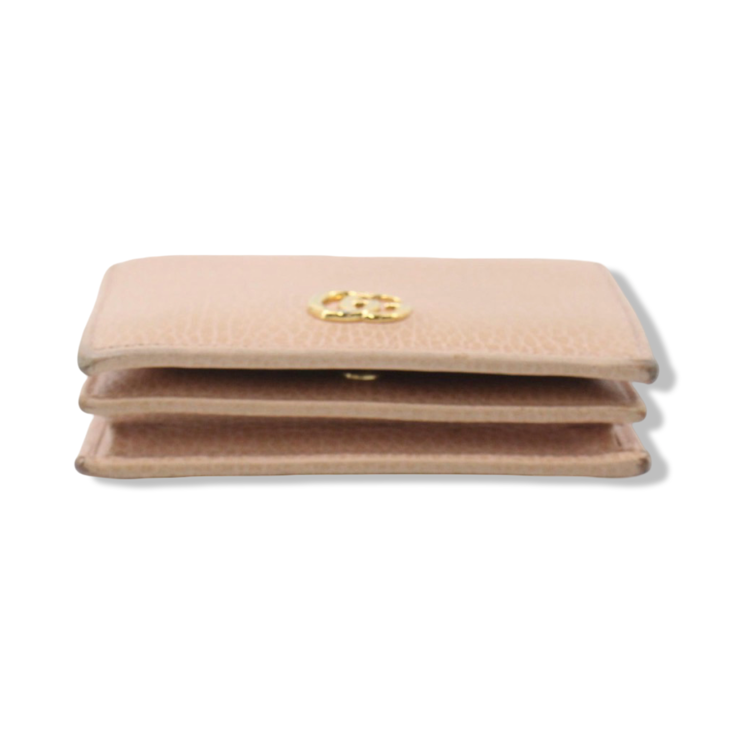 Pre-Owned Gucci Leather Snap Card Holder - G1199