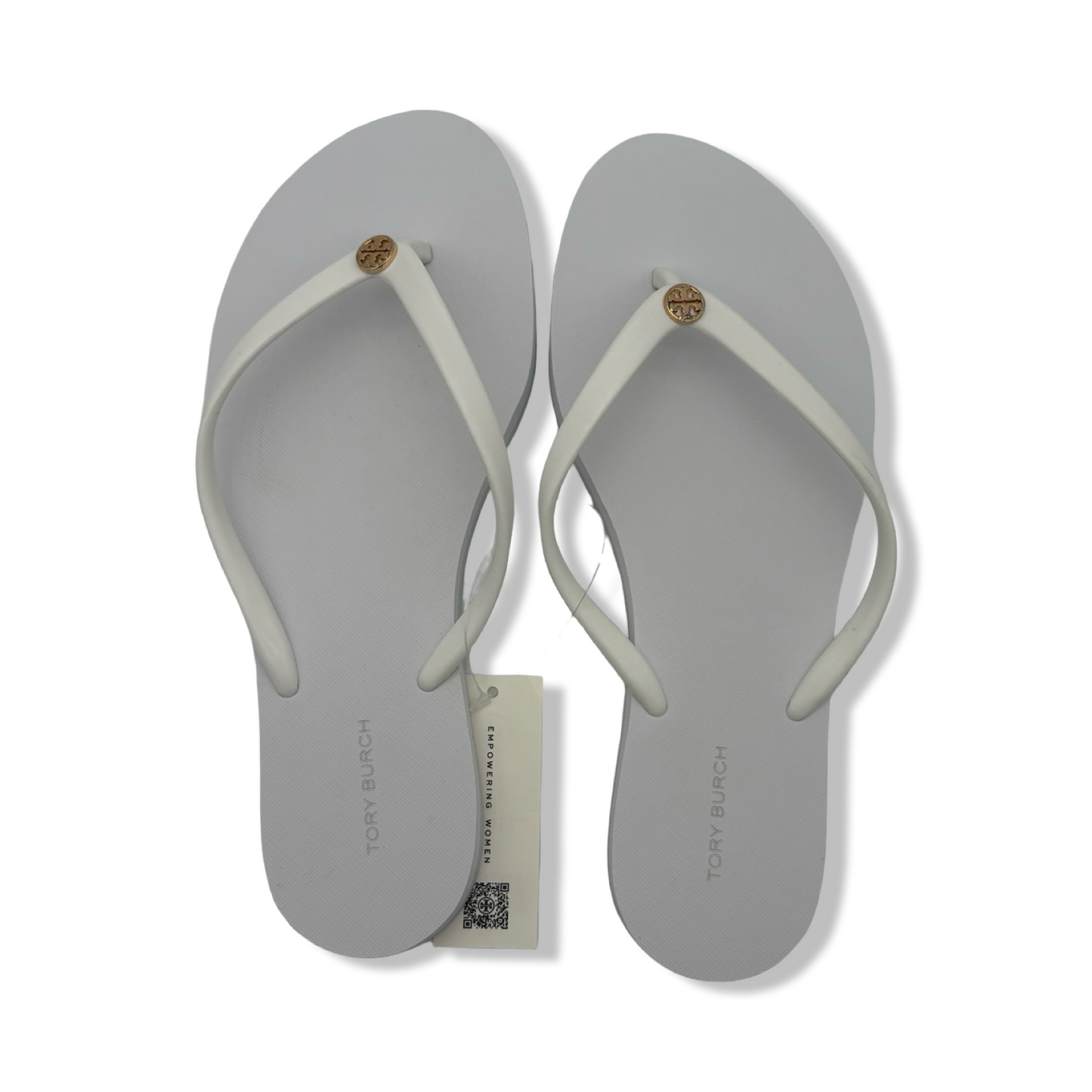 Pre-Owned Tory Burch Women's Chelsea Flip Flop Sandals 171947 (Optic White) (US Footwear Size System, Adult, Women, Numeric, Medium, 9) - B0BBPGS3FQ