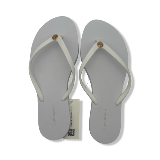 Pre-Owned Tory Burch Women's Chelsea Flip Flop Sandals 171947 (Optic White) (US Footwear Size System, Adult, Women, Numeric, Medium, 9) - B0BBPGS3FQ