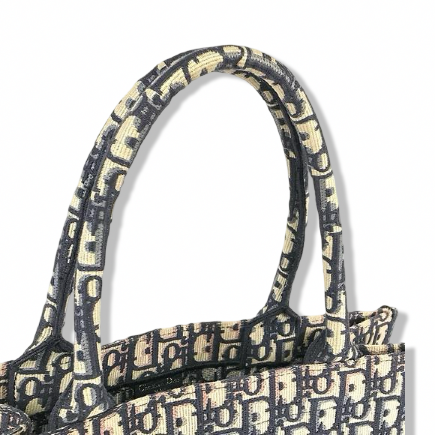 Pre-Owned Dior Oblique Canvas Medium Book Tote - Navy - DIO1079