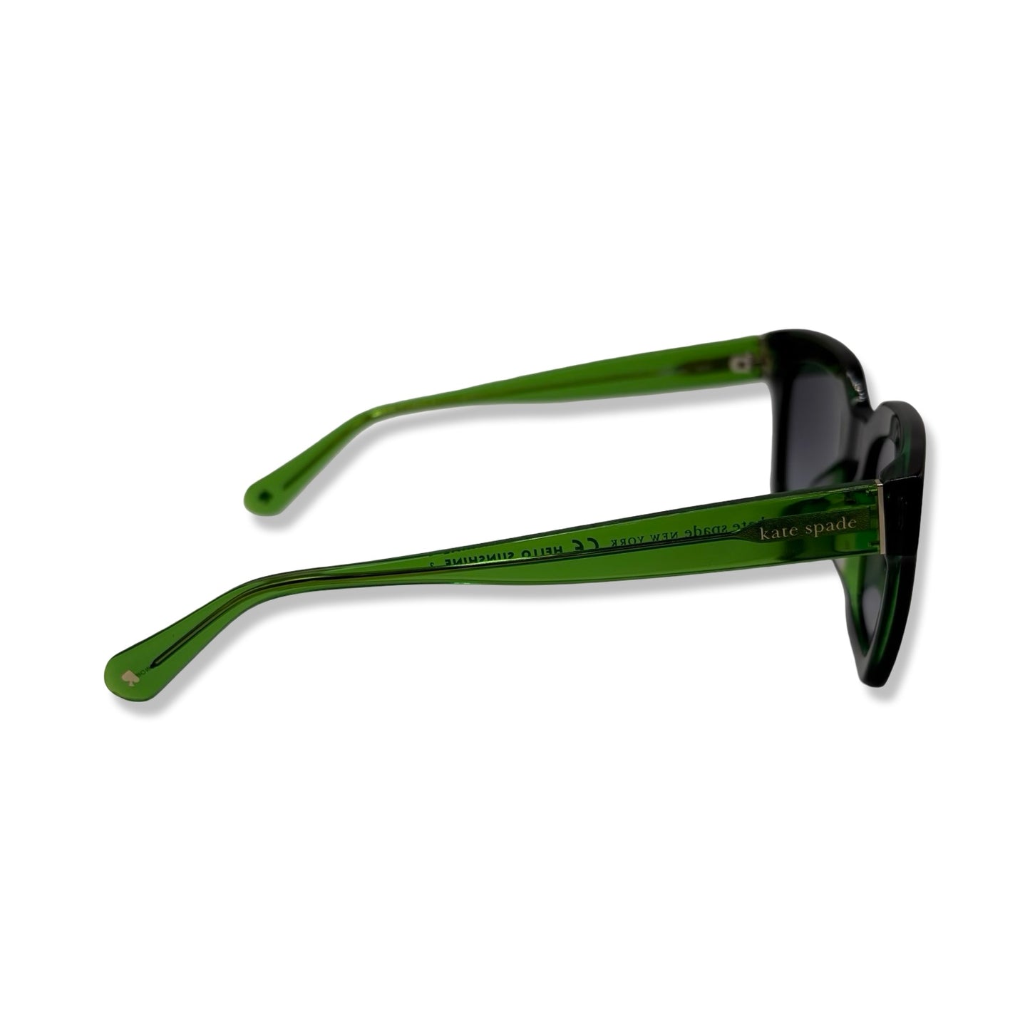 Pre-Owned Kate Spade Black and Green Frame Camryn Sunglasses - S-7ZJ/9O - KS1011