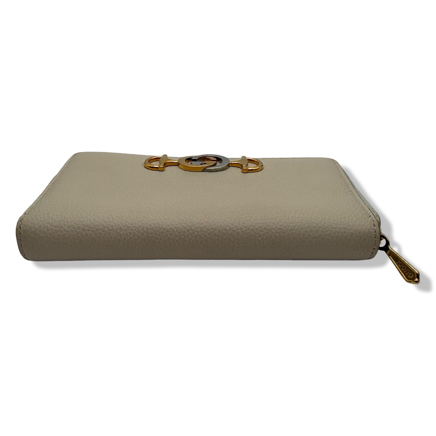 Pre-Owned Gucci Leather Zip Around Wallet - G1186