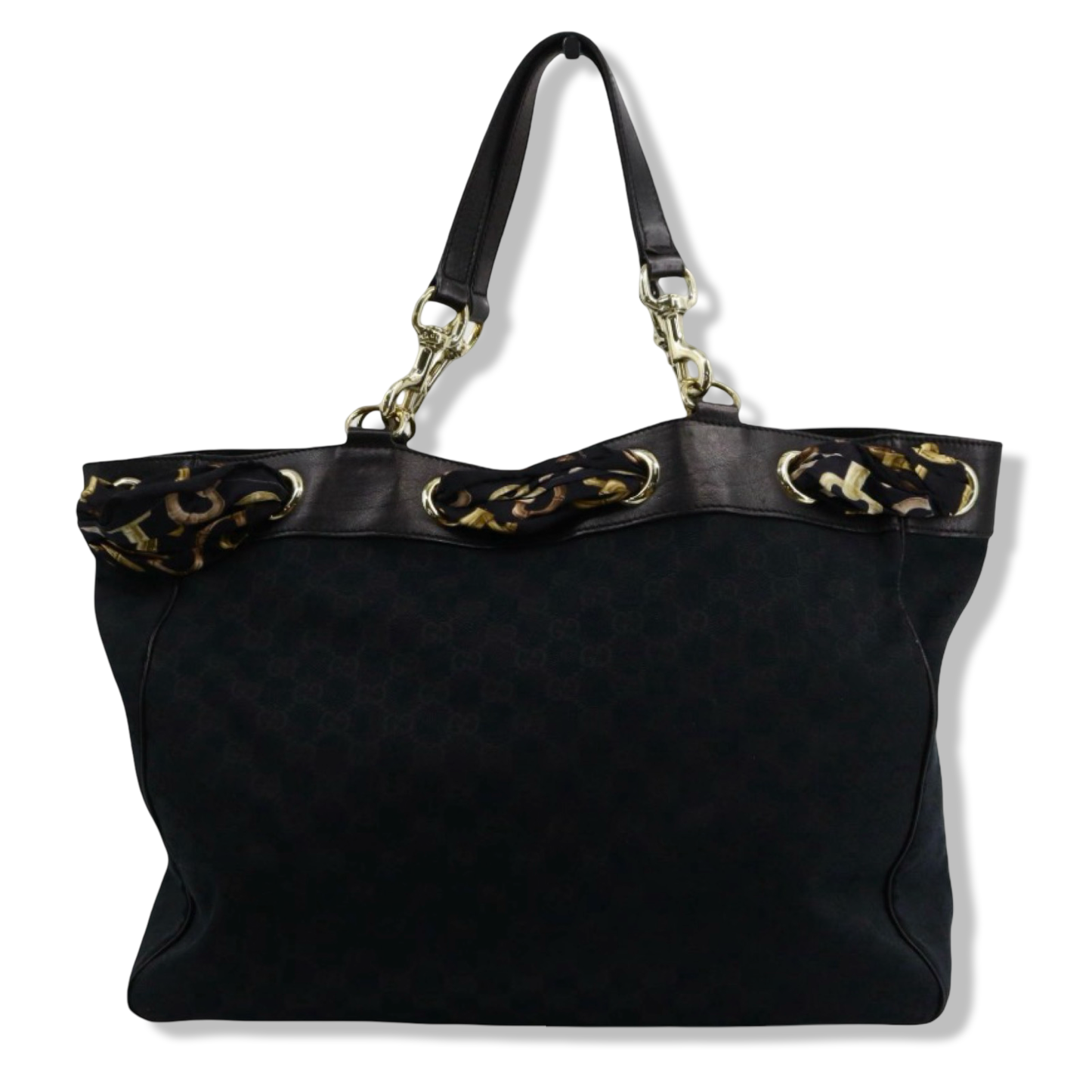 Pre-Owned Gucci Canvas Scarf Handbag - G1181