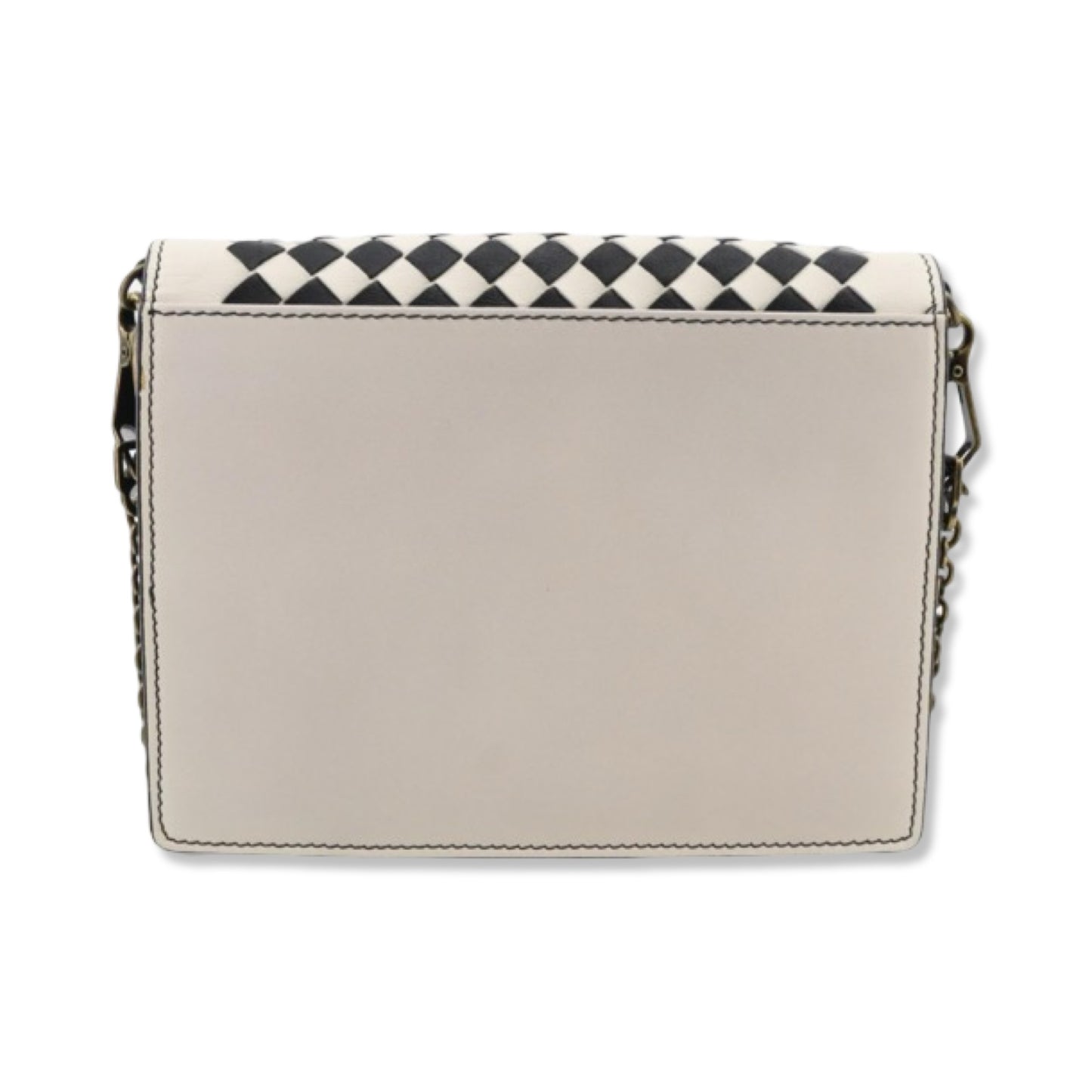 Pre-Owned Bottega Veneta Leather Intrecciato Chain Wallet - BV1006