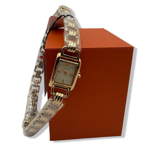 Pre-Owned Tory Burch Women's Eleanor Small Two-Hand Gold-Tone Stainless Steel Double Wrap Bracelet Watch (Model: TBW1067) - B0DJ1GV6PZ