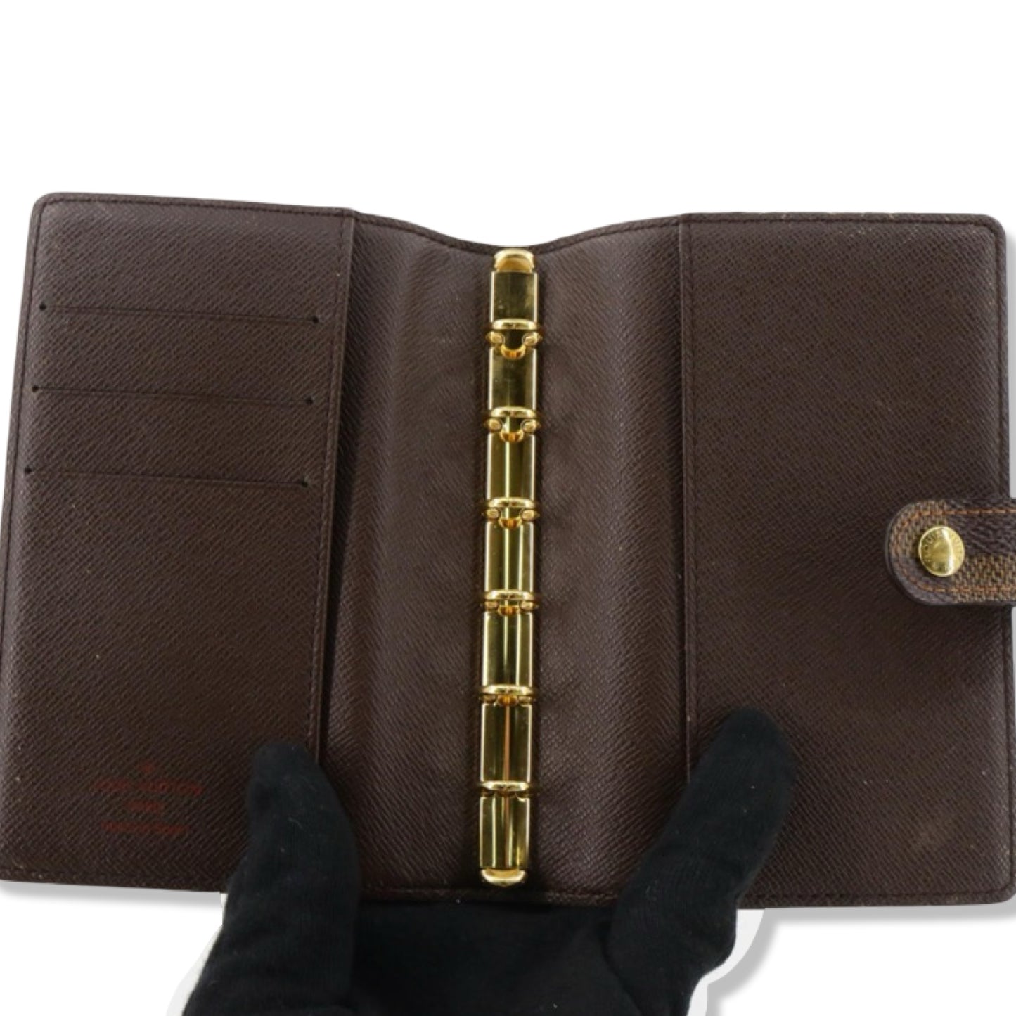 Pre-Owned Louis Vuitton Damier Ebene Canvas Small Ring Agenda Cover - LV1519