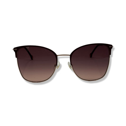 Pre-Owned Carolina Herrera Burgundy and Gold Sunglasses - Style: CH 0036/S - CAR1008