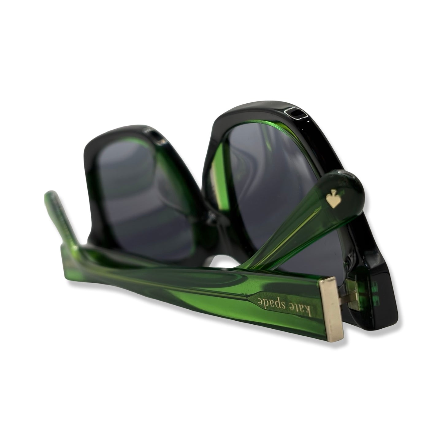 Pre-Owned Kate Spade Black and Green Frame Camryn Sunglasses - S-7ZJ/9O - KS1011