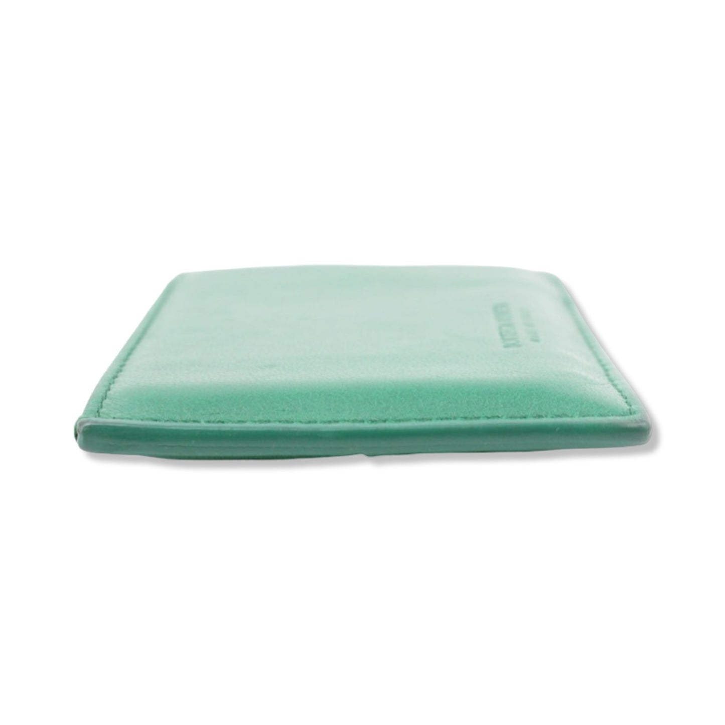 Pre-Owned Bottega Veneta Leather Card Case Green - BV1005