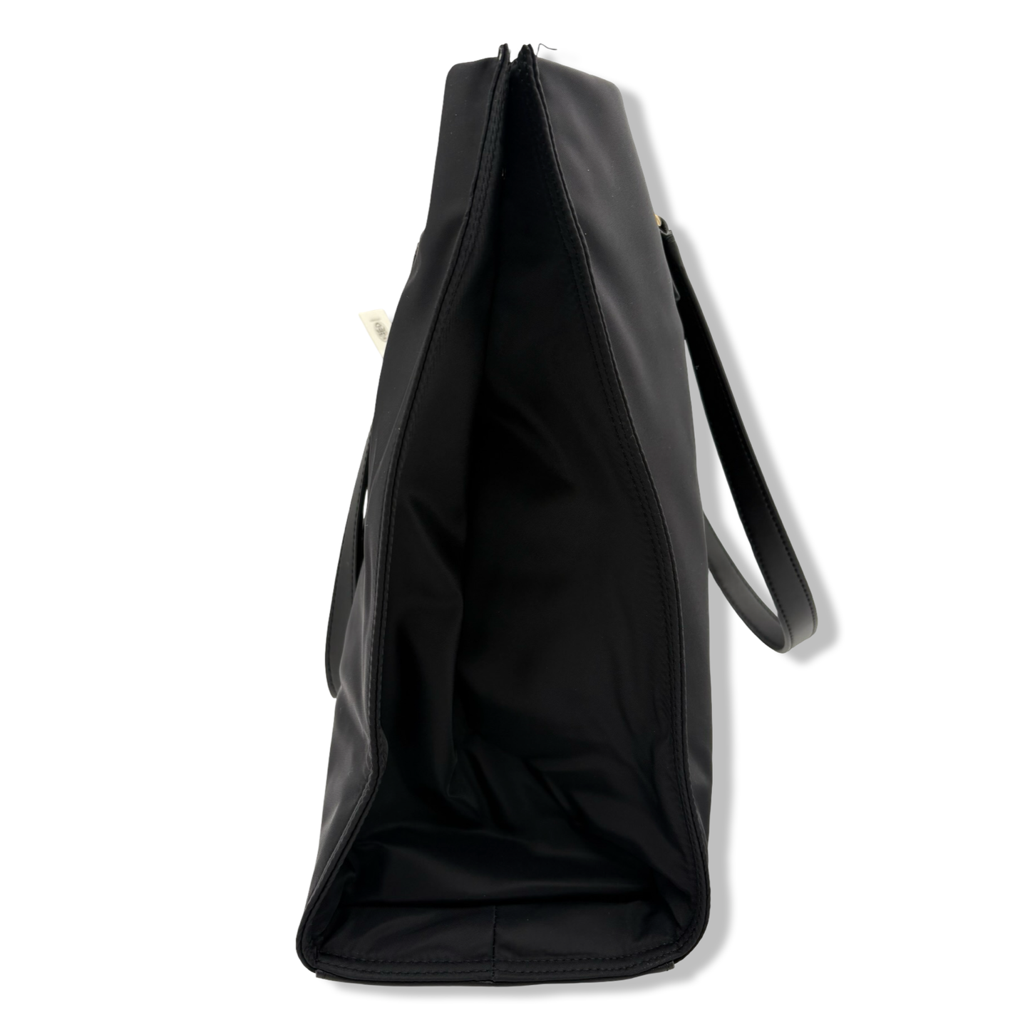 Pre-Owned Tory Burch Ella Black With Gold Hardware Large Nylon Tote Bag