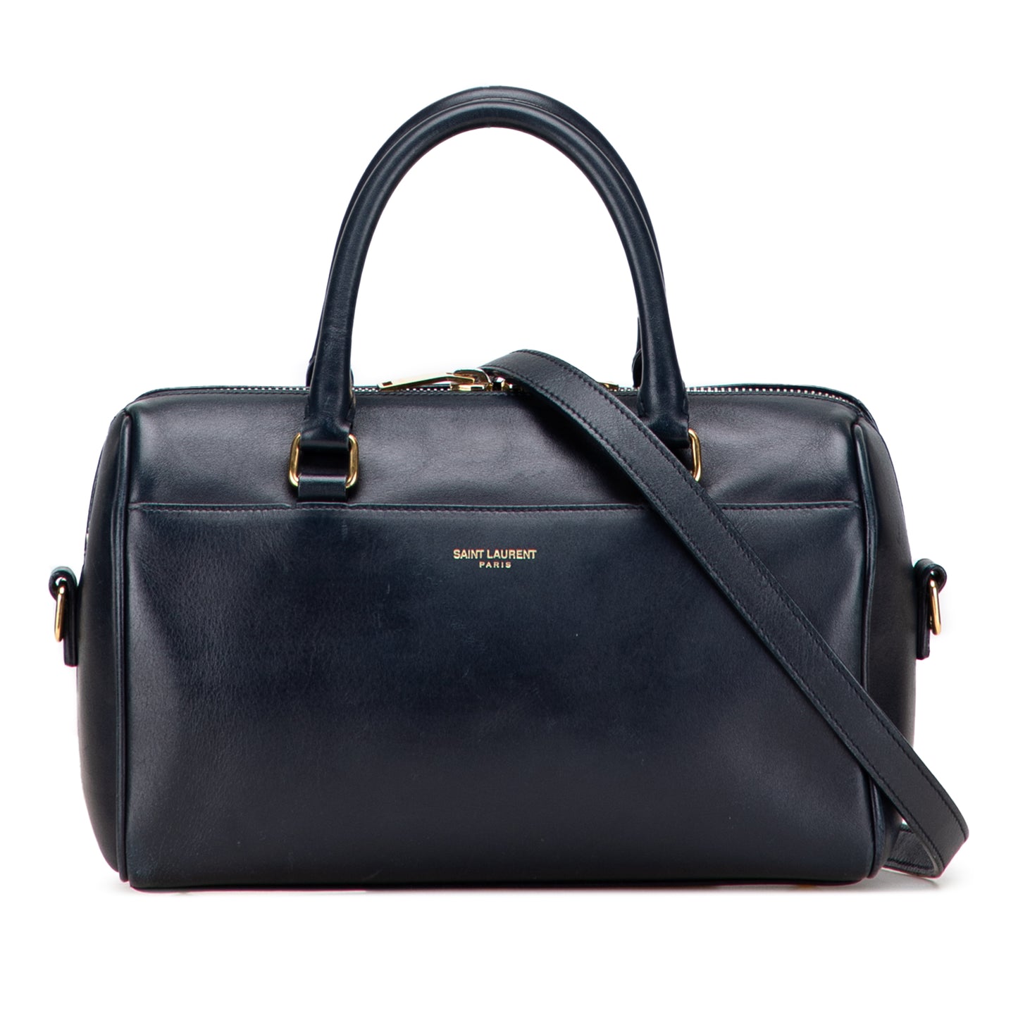 Pre-Owned Saint Laurent Calfskin Leather Baby Duffle Crossbody Bag - YSL1016