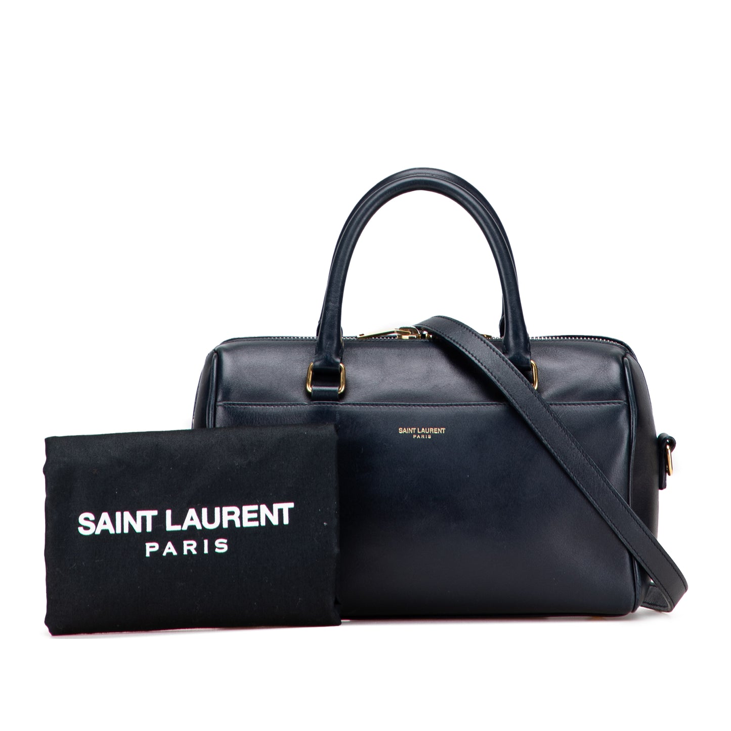 Pre-Owned Saint Laurent Calfskin Leather Baby Duffle Crossbody Bag - YSL1016