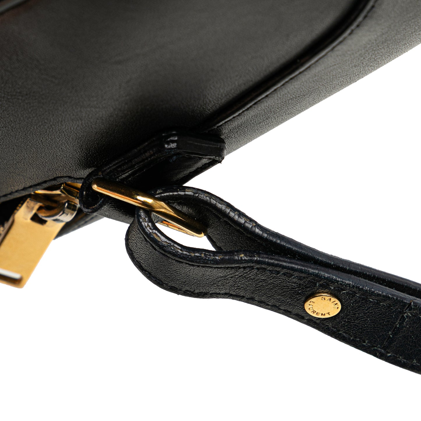 Pre-Owned Saint Laurent Calfskin Leather Baby Duffle Crossbody Bag - YSL1016