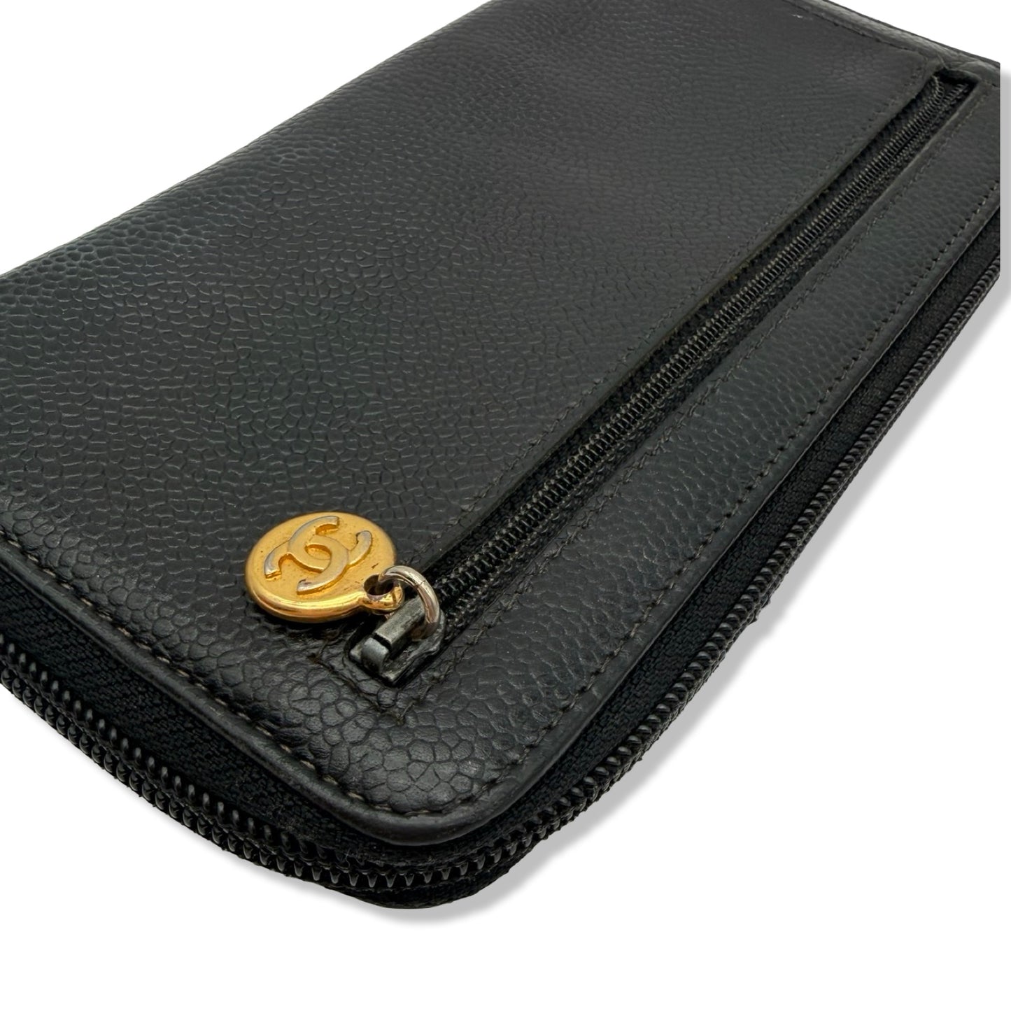 Pre-Owned Chanel Caviar Leather CoCo Mark Wallet - CH1062