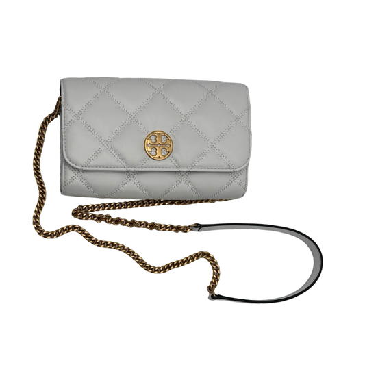 Pre-Owned Tory Burch Women's Willa Glazed Chain Wallet (Blanc) - B0F52Z8KRT