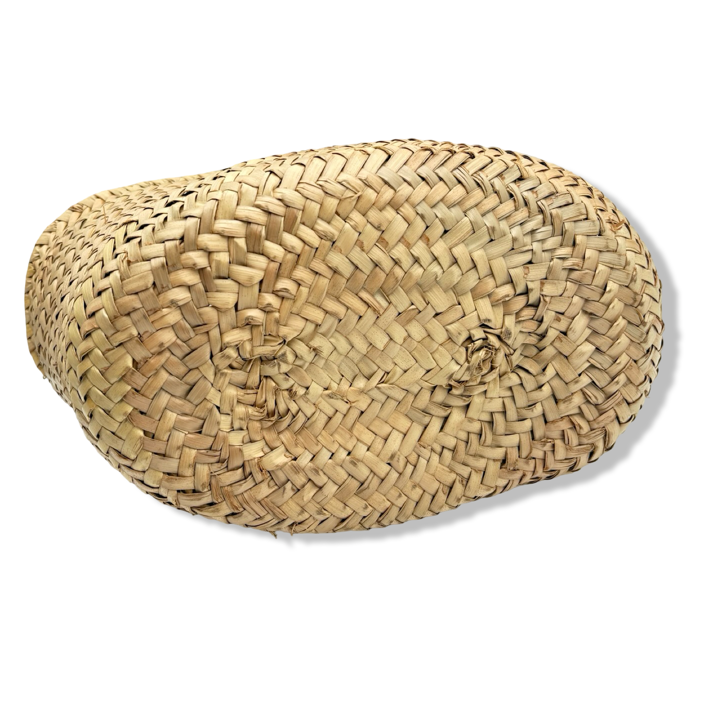 Pre-Owned Celine Triomphe Classic Panier in Raffia and Calfskin - CELINE1024