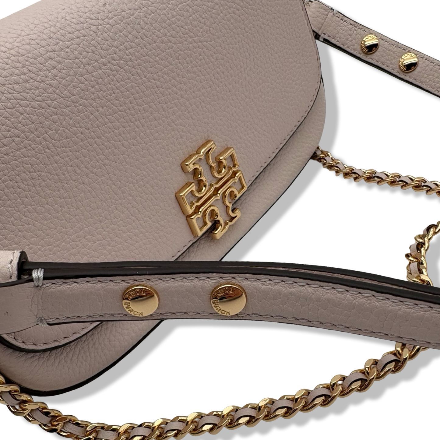 Pre-Owned Tory Burch Britten Convertible Crossbody Bag (Delicate Pink) - B0F4RPSMPT