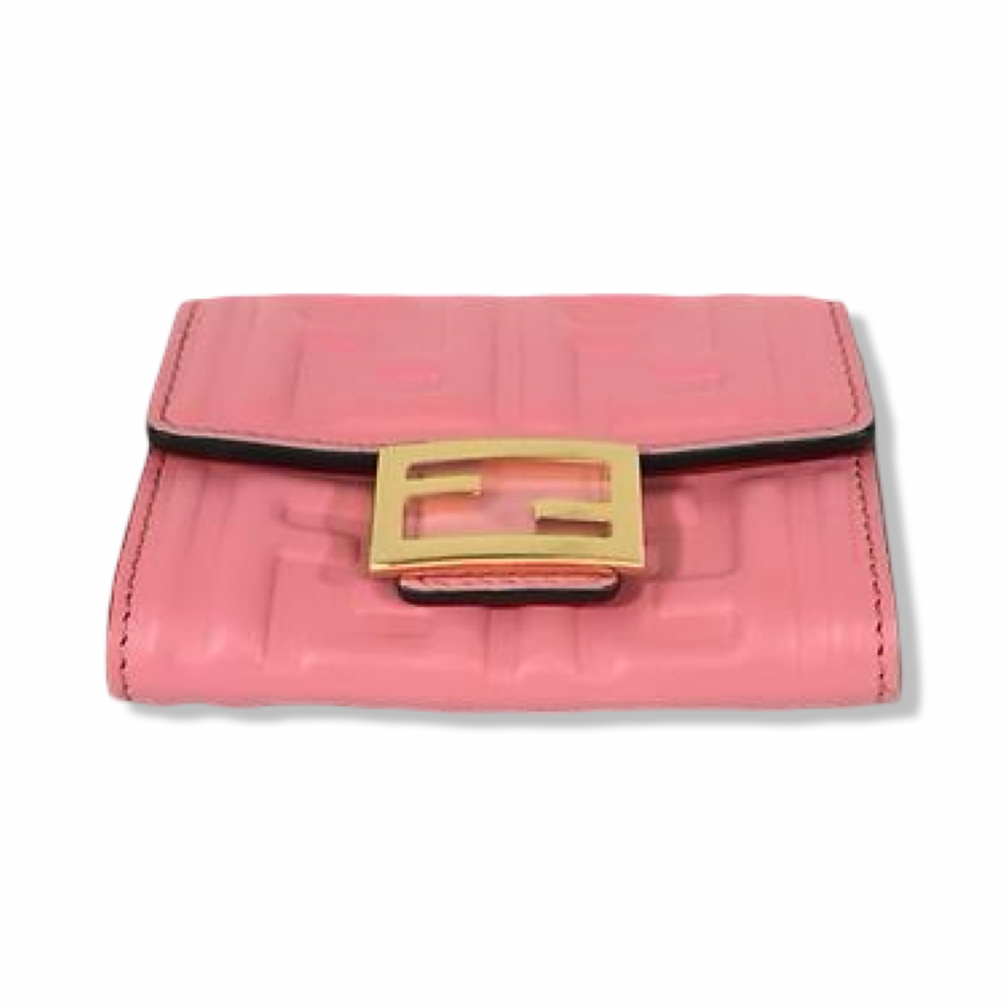 Pre-Owned Fendi Nappa Leather Baguette Card Case - FEN1037