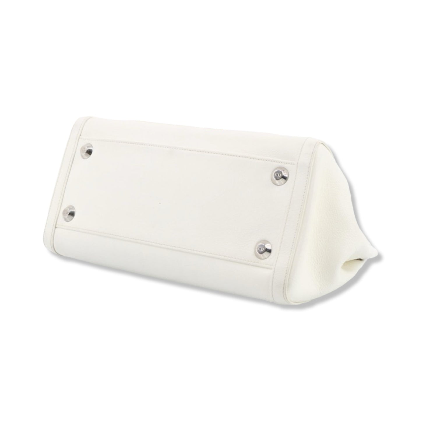 Pre-Owned Christian Dior White Leather Flight Collection Handbag - DIO1022