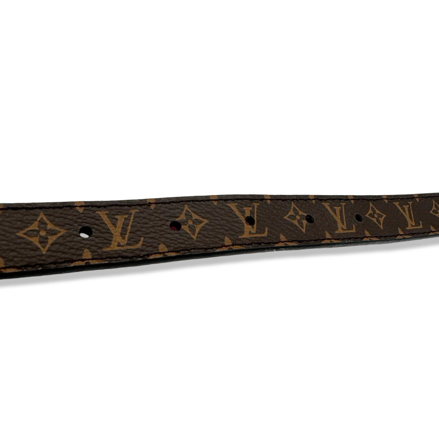 Pre-Owned Louis Vuitton Monogram Canvas and Red Reversible Leather Belt - Size 80 - LV2009