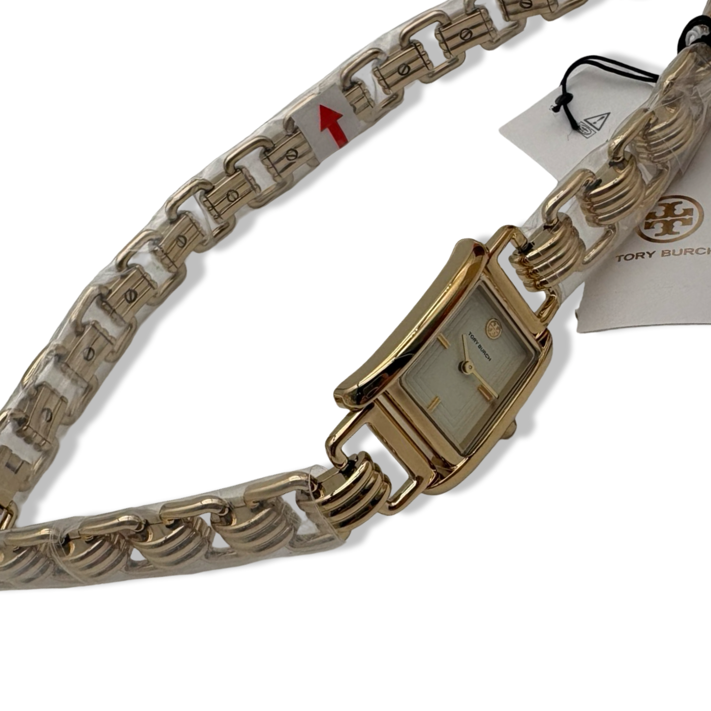 Pre-Owned Tory Burch Women's Eleanor Small Two-Hand Gold-Tone Stainless Steel Double Wrap Bracelet Watch (Model: TBW1067) - B0DJ1GV6PZ