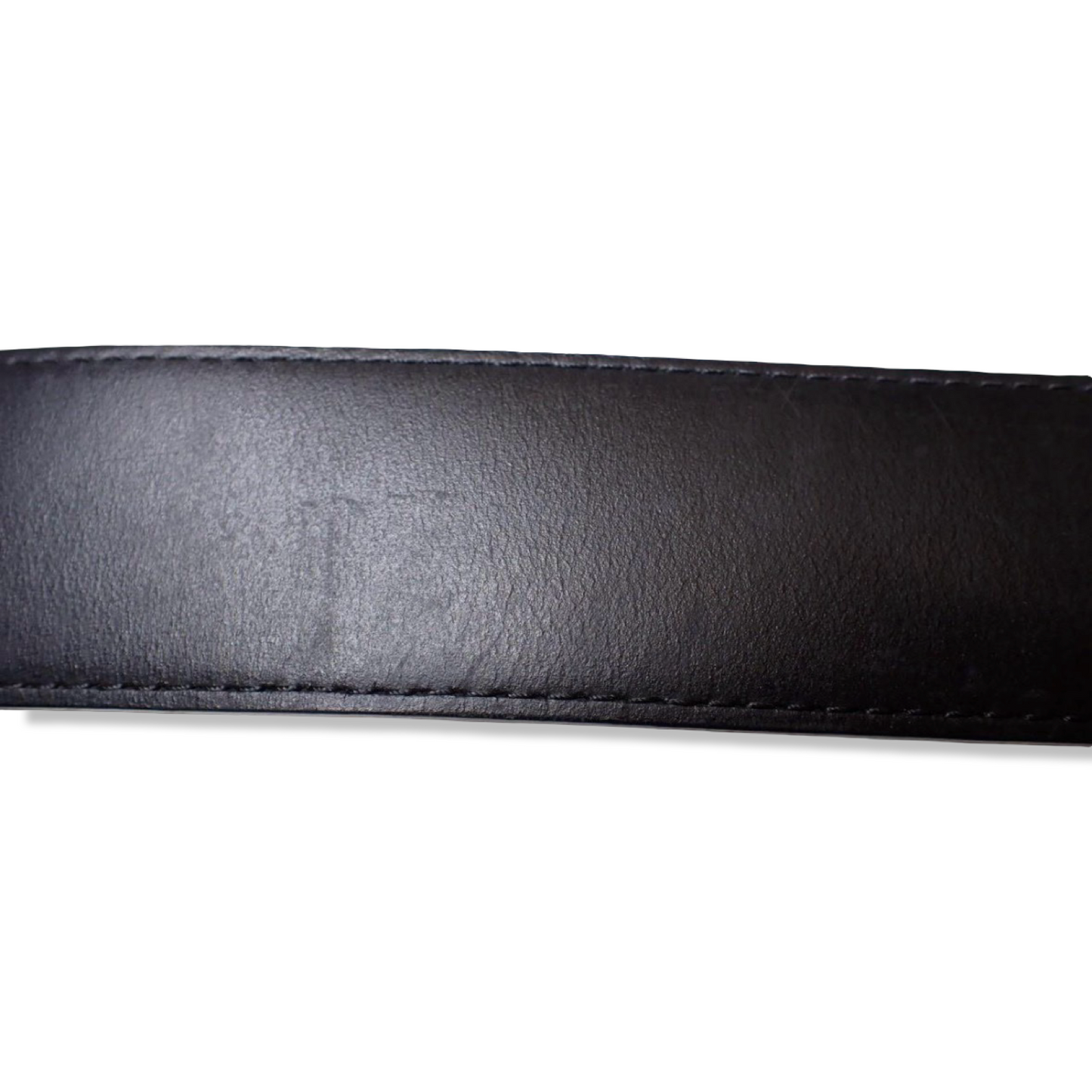 Pre-Owned Louis Vuitton Ceinture Initial Reversible Monogram Canvas and Black Leather Belt 40 mm - Size 85 cm - LV2040