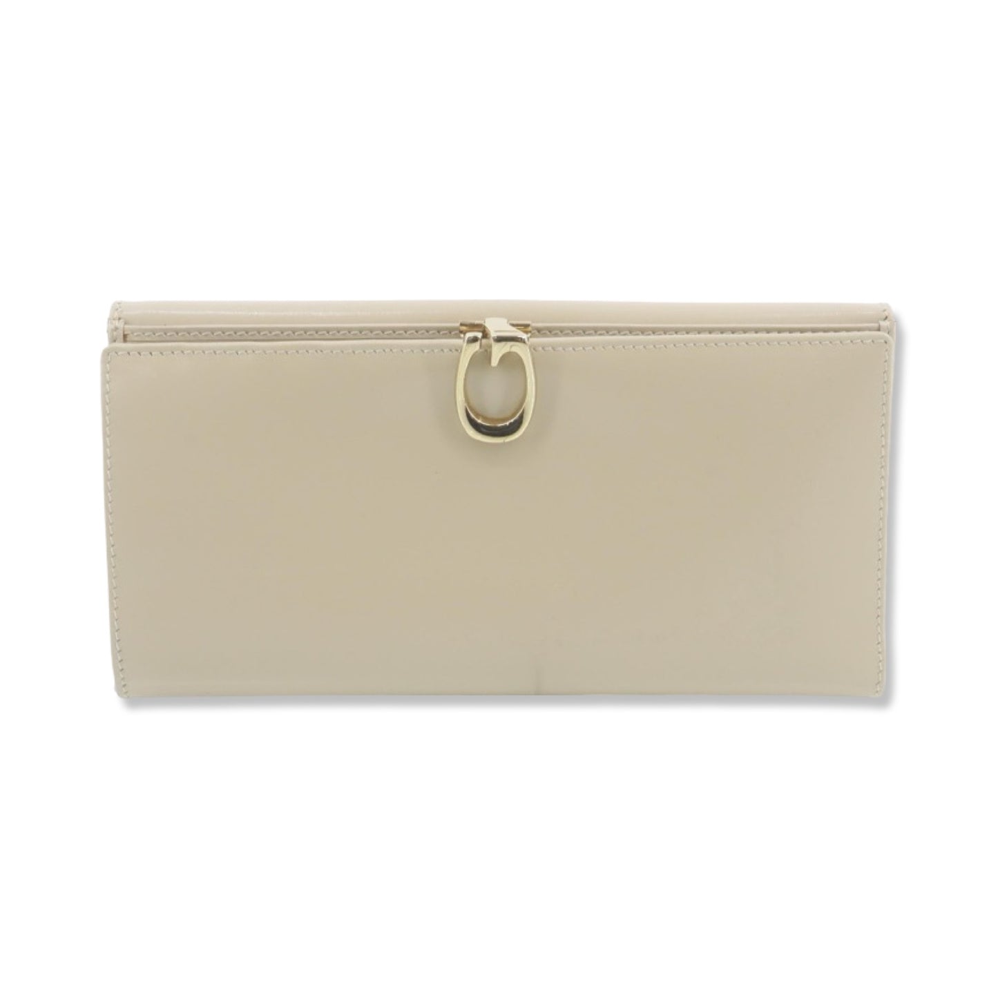 Pre-Owned Gucci Patent Leather Long Beige Wallet - G1099
