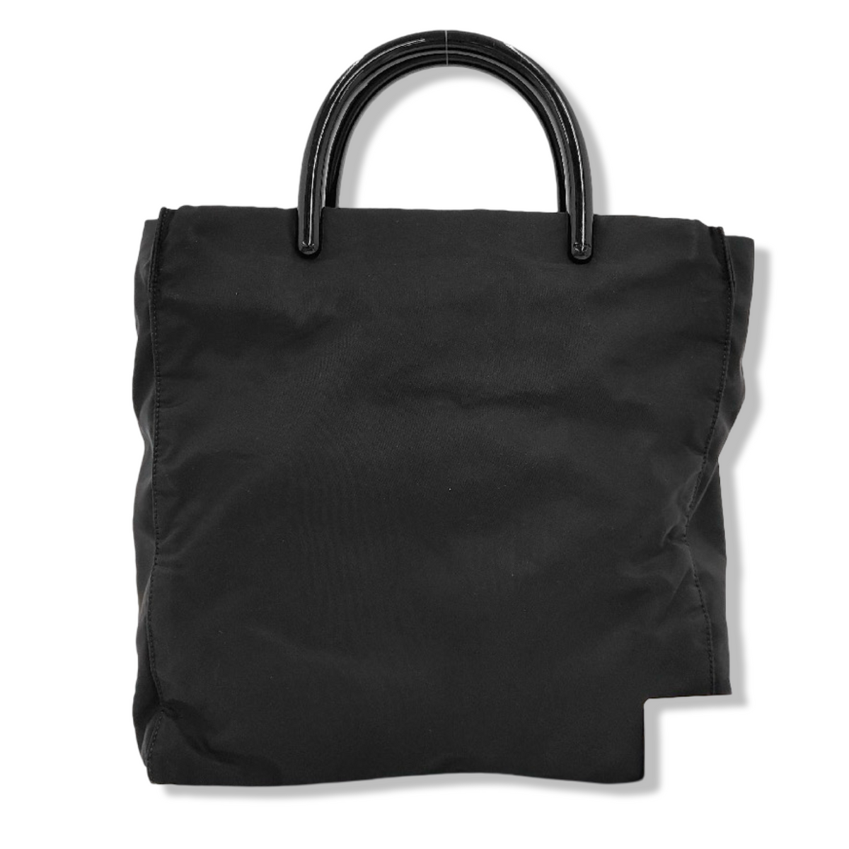 Pre-Owned Prada Top Handle Black Nylon Bag - P1048
