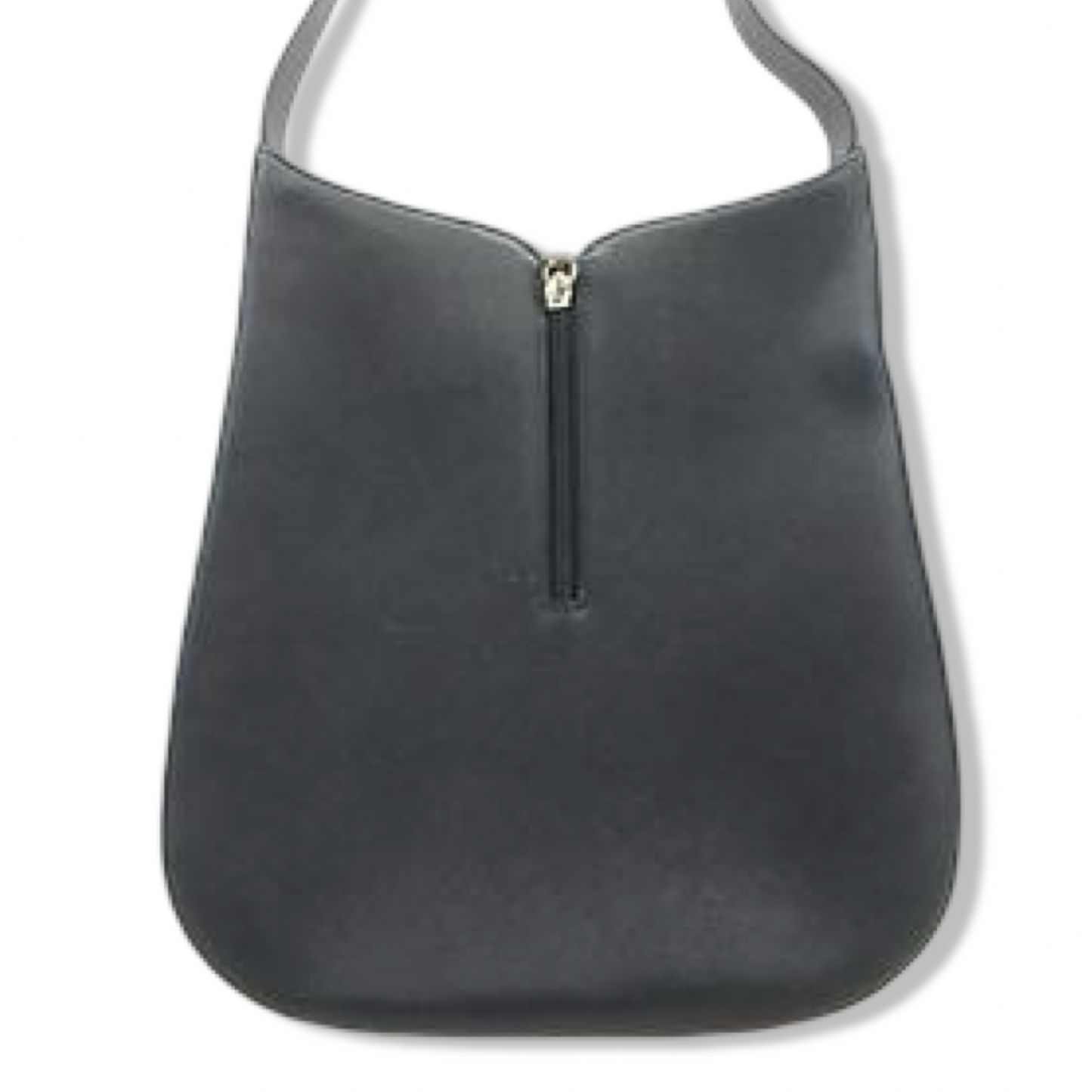 Pre-Owned Salvatore Ferragamo Gancini Leather Shoulder Bag - Navy - FER1008