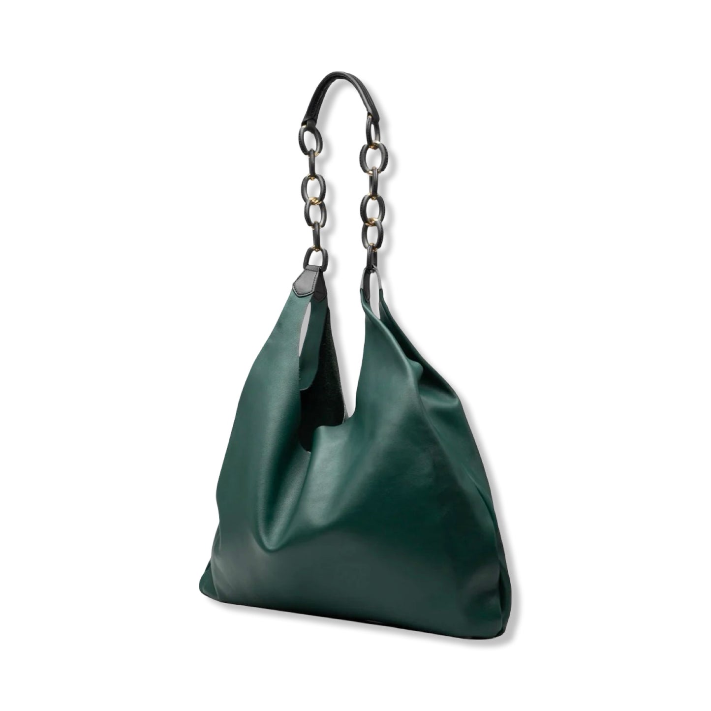Pre-Owned Burberry Soft Leather Chain Shopper Hobo - BB1070